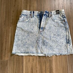 Abercrombie & Fitch Light Blue Denim Mini Skirt